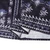 ZANZEA Women Ethnic Print Casual V-Neck 3/4 Sleeve Loose Dress
