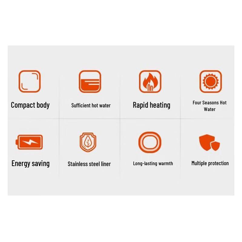 8-Liter Digital Display Under-Sink Electric Water Heater