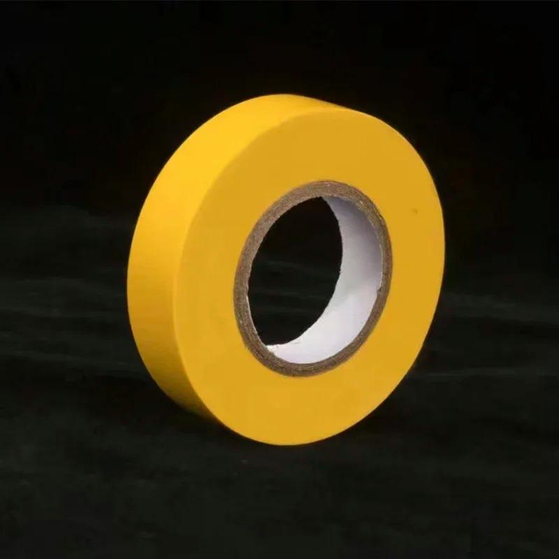 

Супер липкая электрическая водонепроницаемая огнестойкая лента ПВХ изоляционная лента для проводов Защитная лента для жгутов 15mm жёлтый