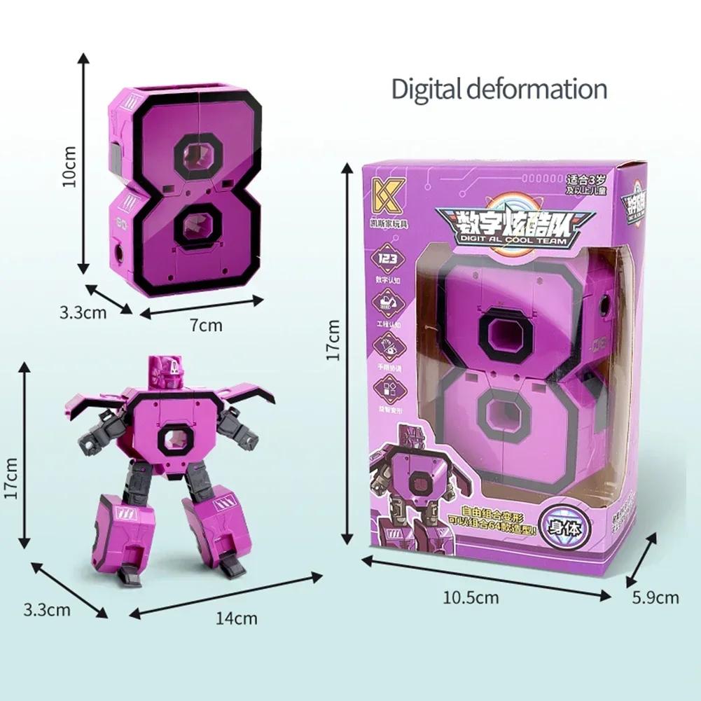 

Цифровые Номера Боты Развивающие Игрушки Транспорт Танк Воин Деформация Фигурки Трансформация Робот Для Детей