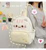 Schoolbag college style student hello kt hello kitty cartoon backpack girls backpack hellokitty schoolbag