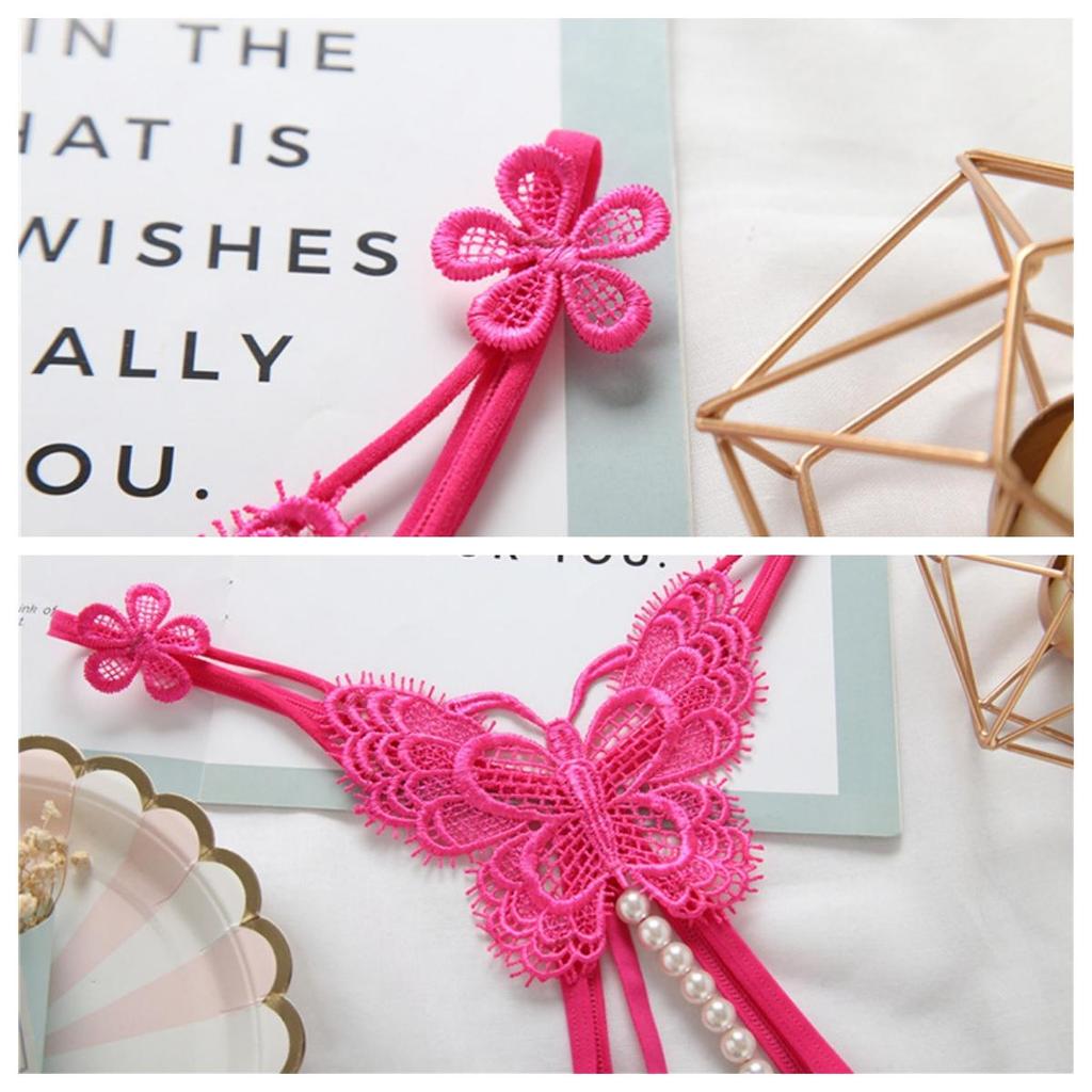 Sexy Frauen Perle G-String Dünnen Riemen Micro Thongs Einfarbig Leichte Höschen Bandage Sexy Dessous