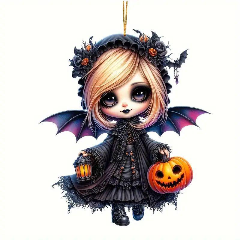 

Акриловый кулон ведьмы для зеркала автомобиля или украшения рождественской елки Standard