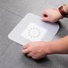 4pcs Flat Suction Cover Silicone Odor Resistant Strong Suction Multifunctional Drain Plug Cover White Gray