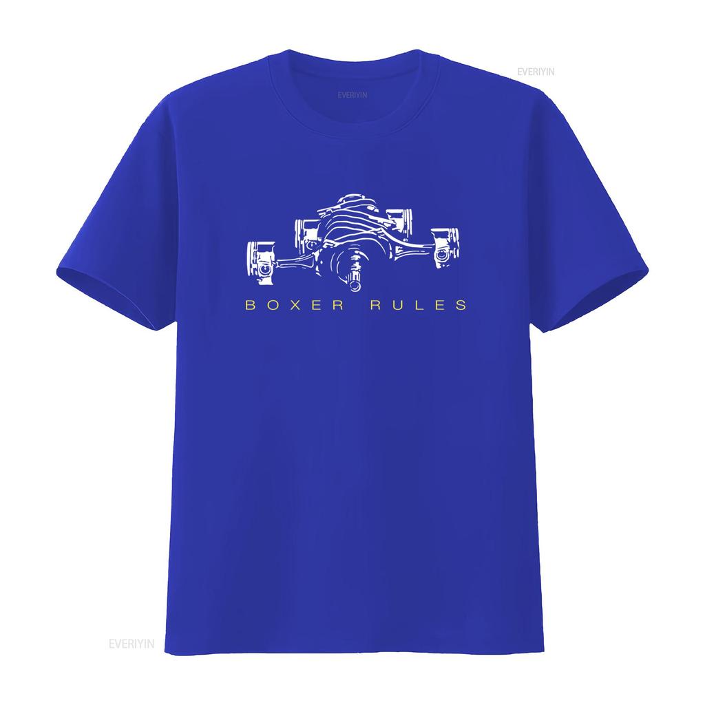 Boxer Rules Engine Print T Shirt for Car Enthusiasts Pistons Gt86 GS 1200 1300 S Available In 5XL Vintage Washed Slightly