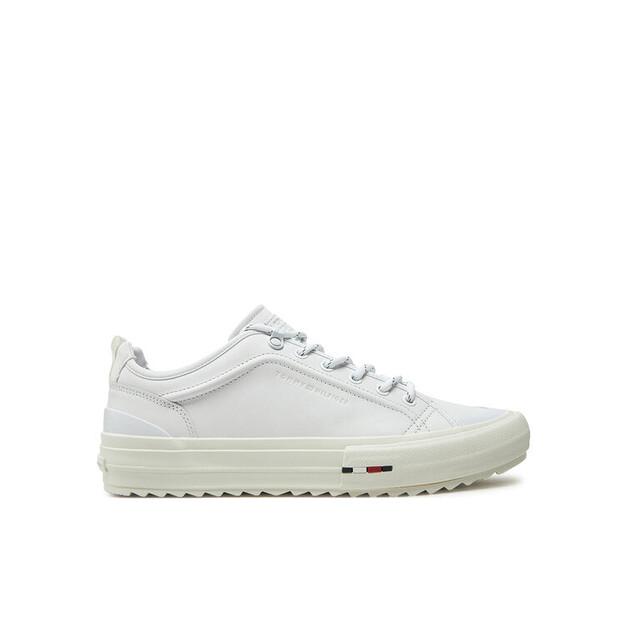 

Мужские кроссовки Tommy Hilfiger Th hi vulc cleat low lth fm0fm05452 белые EU 44