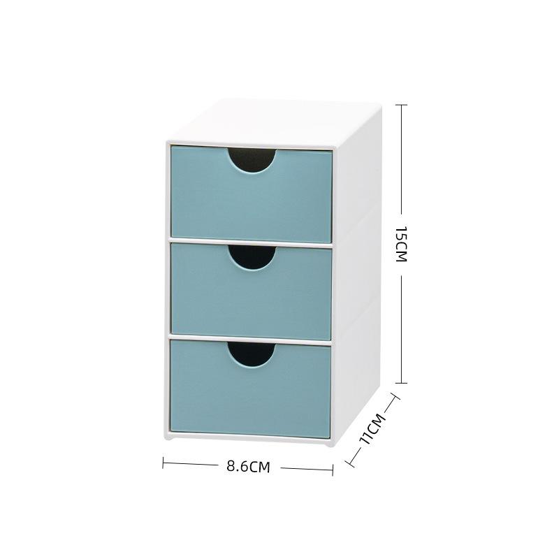 

Creative Desktop Drawer Style Storage Box, Office Collection and Organizing Cabinet