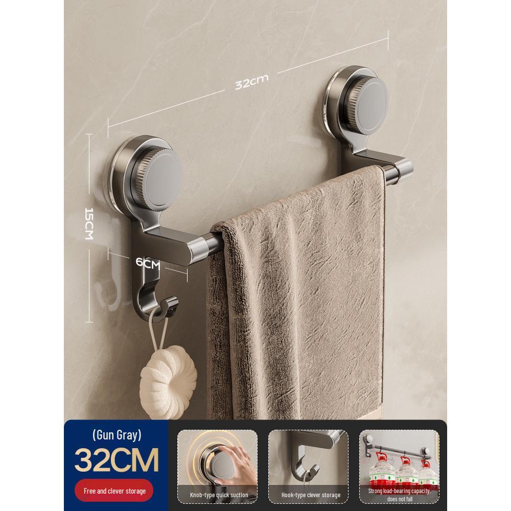 Настенная вакуумная вешалка для полотенец в ванную без сверления