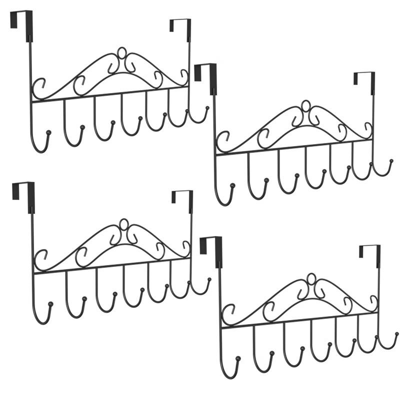 4-Pack Over-the-Door Coat Hooks