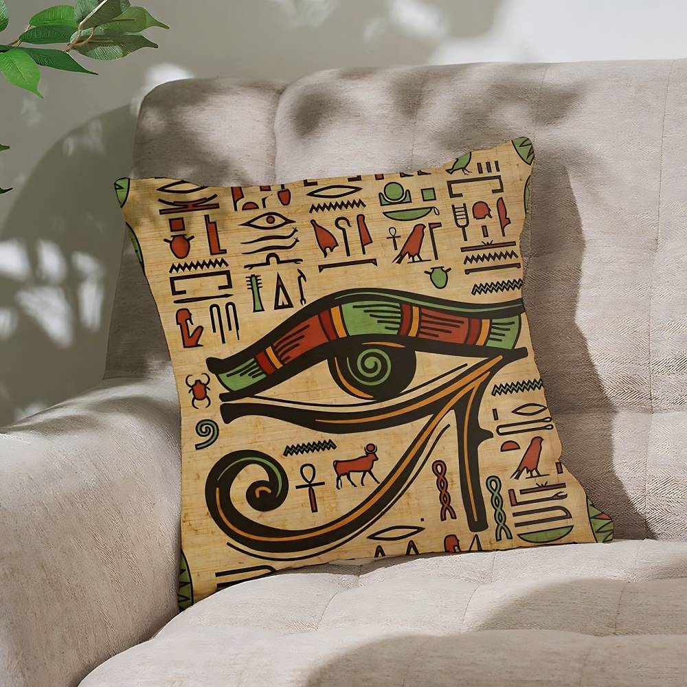 Ancient Egypt Anubis Customizable Square Pillowcases Stylish And Soft Perfect For Beds Cars And Sofas