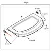 Left Rear Trunk Storage Panel Cover Clip BBN9-68-331B Fit for Mazda 3 CX-3