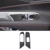 Soft Carbon Fiber Window Lift Switch Panel Cover Trim For Chevrolet Corvette C8