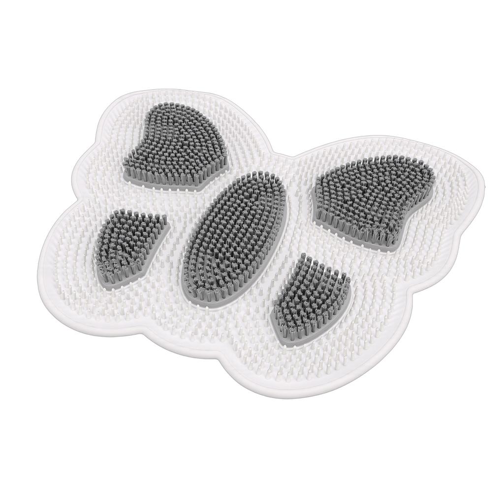 Shower Foot Scrubber Mat Back Washer Exfoliating Bath Wash Pad Wall Mounted Slip Suction Cups