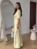 2025 Summer Noble Sexy Short Sleeve Long Dress Set for Women