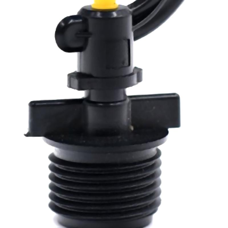 5Pcs 180 Degree Rotating Sprinkler G Type Yellow Small Wheel Nozzle Pile Connector For Irrigation Garden Watering