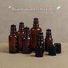 Large Capacity Brown Light-Blocking Glass Roller Bottle for Essential Oil DIY