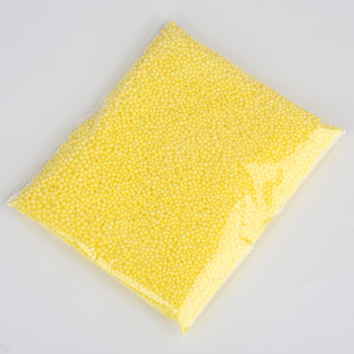 

Красочные шарики из пенопласта для самостоятельного изготовления лизунов и поделок 2-4mm, about 8000 pcs/pack жёлтый