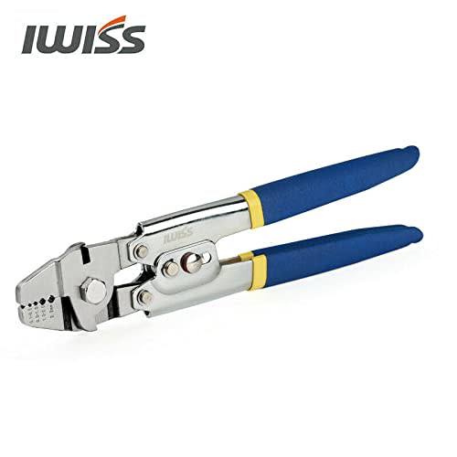 IWISS WX-255 Stainless Steel Wire Clamp Cutter, Wire Rope Cutter, Aluminum Sleeve Crimping Machine, 0.1mm-2.2mm