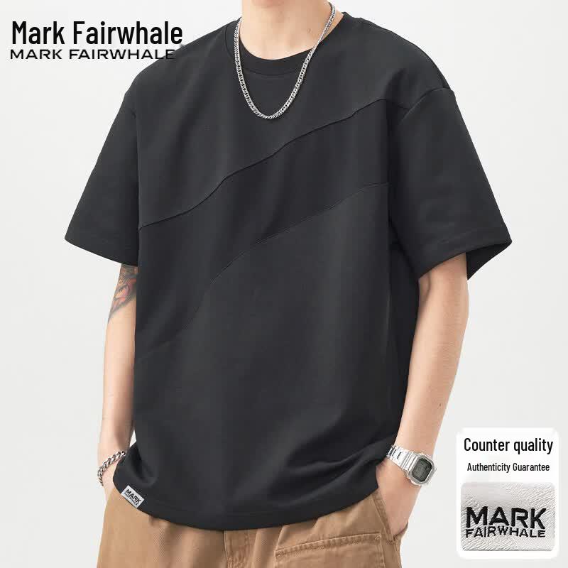 MARK FAIRWHALE Men s Casual Short Sleeve T-shirt L