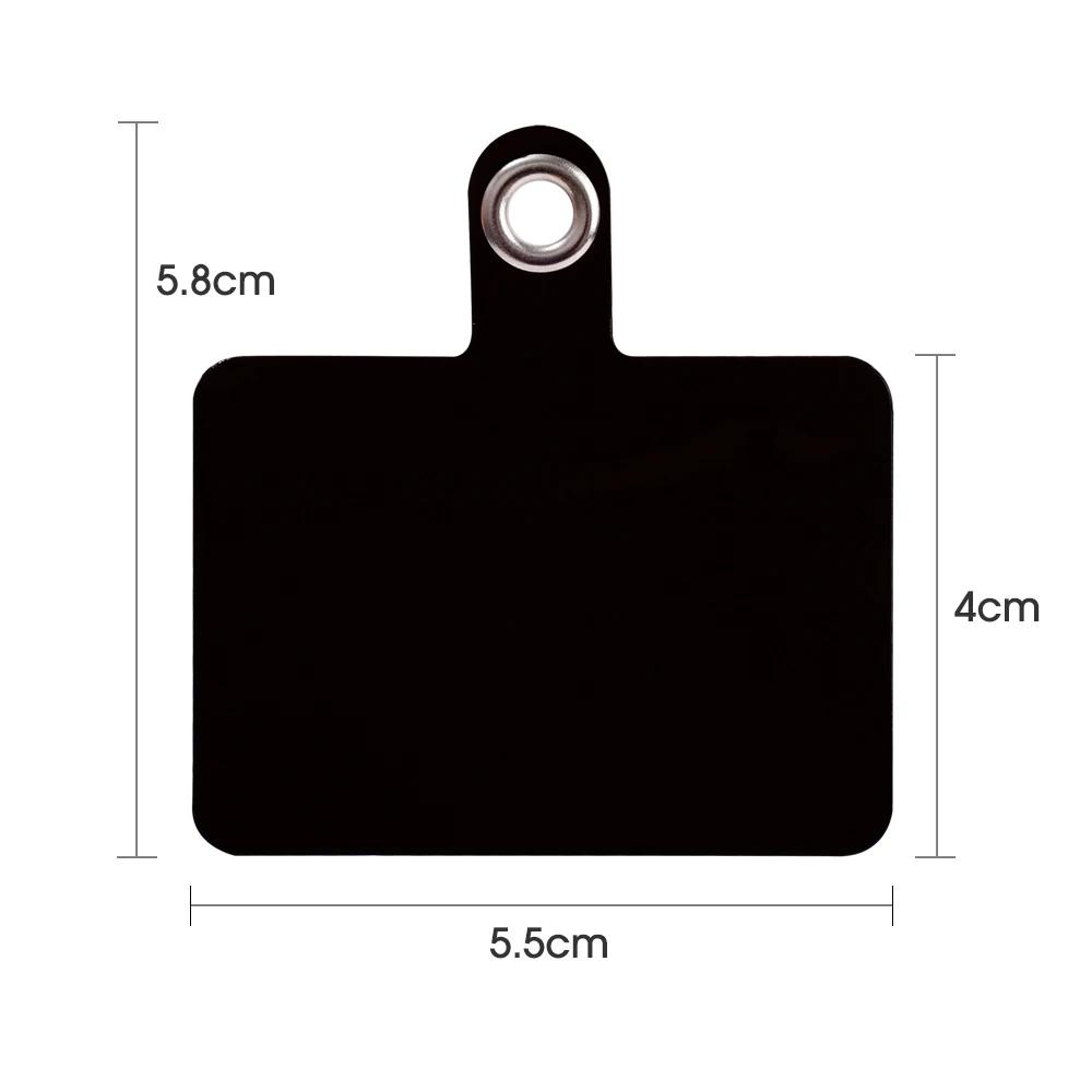 Universal Transparent Phone Tether Tab Cellphone Lanyard Straps Replacement Patches with Metal Ring Clear Hanging Cord Cards