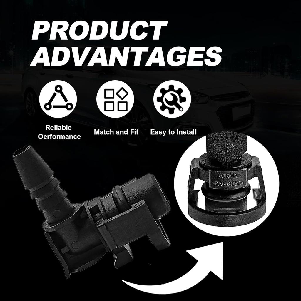 2pcs Throttle Valve Water Pipe Hose Connector, Compatible with Chevy Cruze 2011-2016, Trax 2015-2021, Sonic 2012-2020 Etc, Replace OE# 55354565,