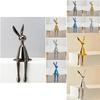 Moderne minimalistische galvanisierte Harz-Hasenstatue für Heimdekoration
