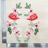 1Pair Polyester Fiber Embroidery Flower Patch DIY Handmade Clothing Accessories Embroidery Floral Applique Floral Patches Hat