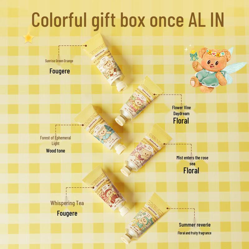 Runpei Fragrance Hand Cream Butter Bear Gift Set