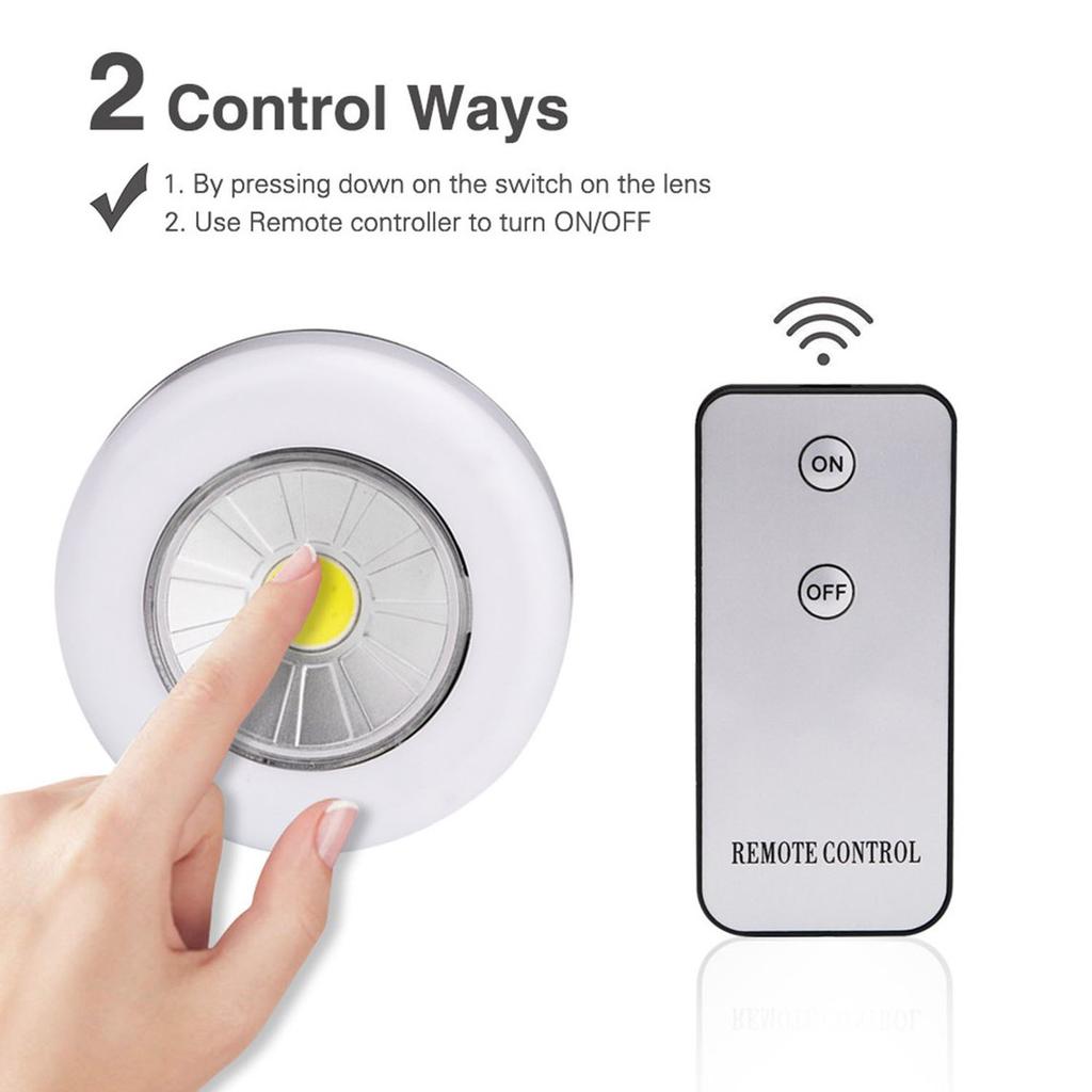 Buy Led Bedroom Cob 50Lm Night Light Wireless Remote Control Wall Lamp ...