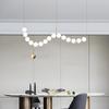 Modern Italian Minimalist Designer Chandelier - Luxury Copper Light for Dining, Bar, and Living Spaces