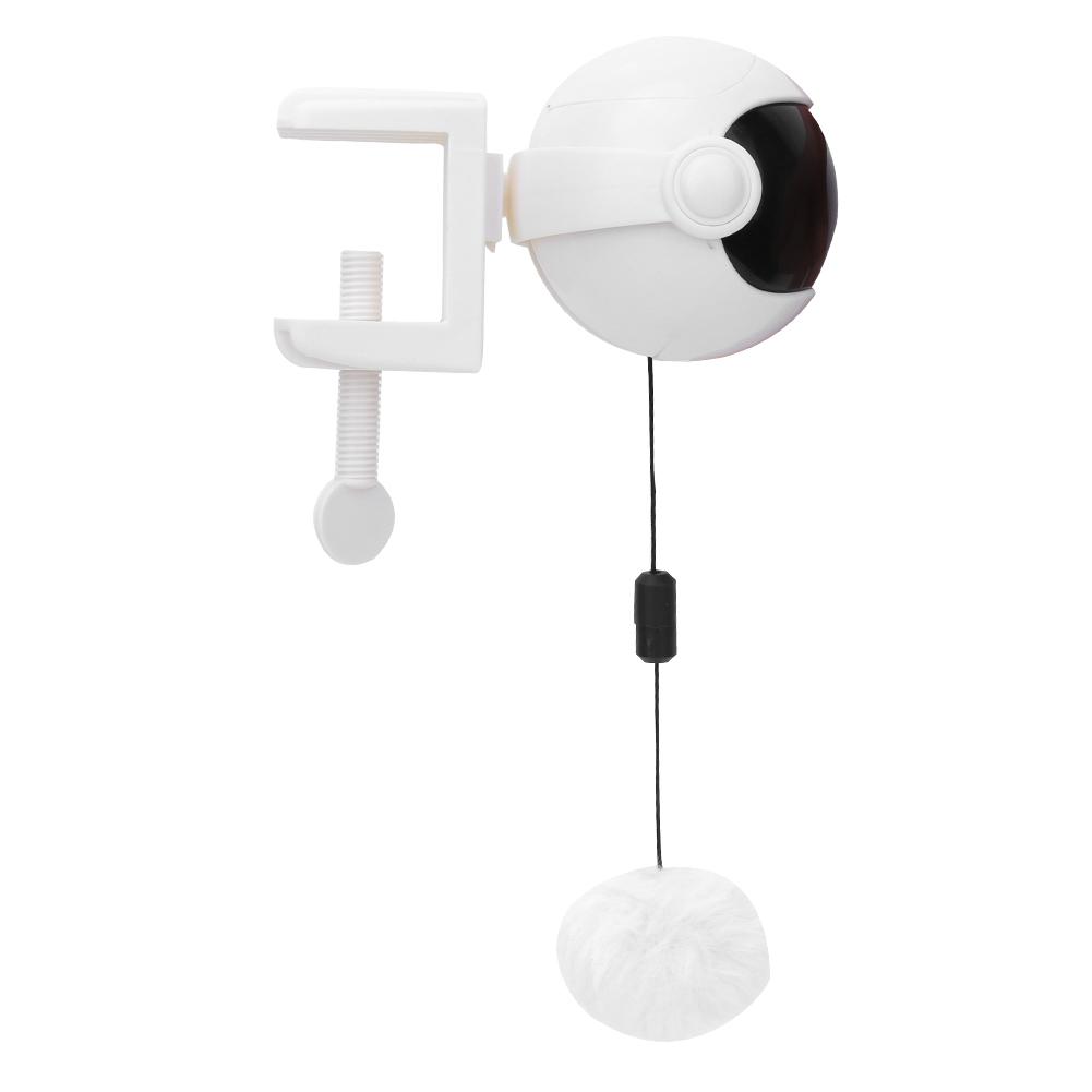 Pet Cat Funny Interactive Automatic Lifting Puzzle Electric Ball Toys Removable Hair Ballswhite