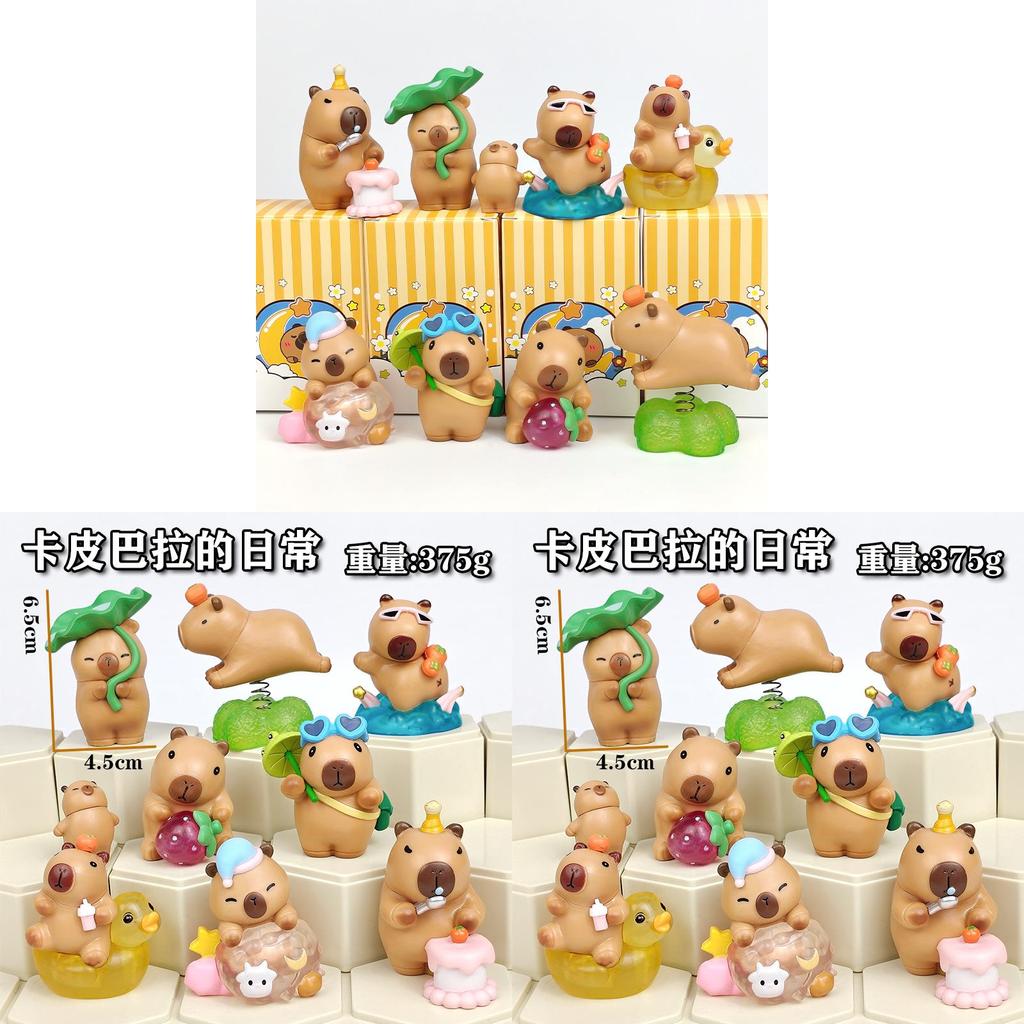 Capybara Alltags PVC Schreibtischspielzeug Sammlerstück für Kinder und Geschenke