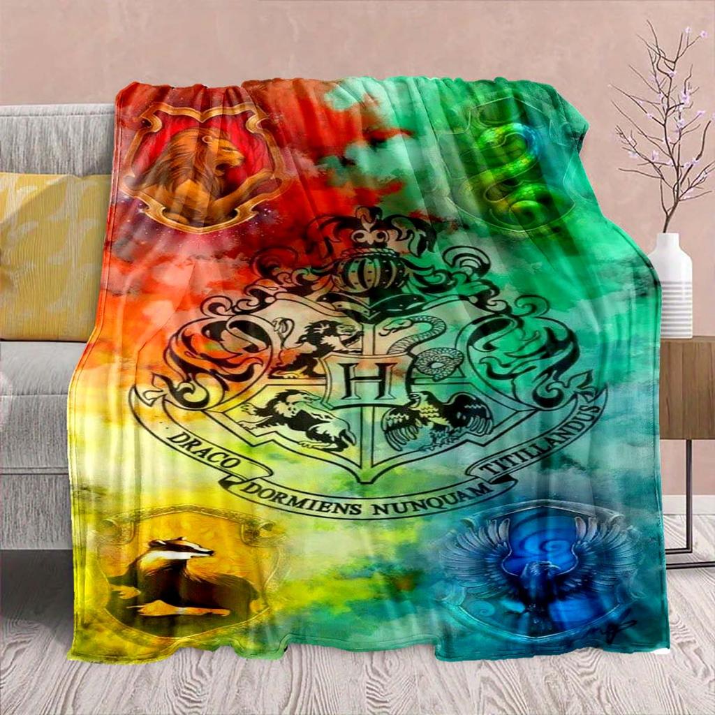 Harry Potter Magic Owl Flannel Blanket - Soft Warm Perfect for Sofa, Bedding Camping Travel Office Home Decor -QJY