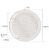 Grille d'aération - KOTARBAU - Ronde - 150 mm - Blanc - Moustiquaire