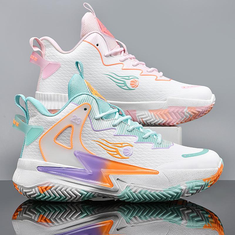 2025 large size 45 basketball shoes men's mandarin ducks new high-top sports shoes youth training actual basketball shoes