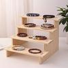 Wood Display Riser Wood Display Riser Stand For Dessert Figurines Conutertop Jewelry Display Riser Shelf Candy Figures Buffets