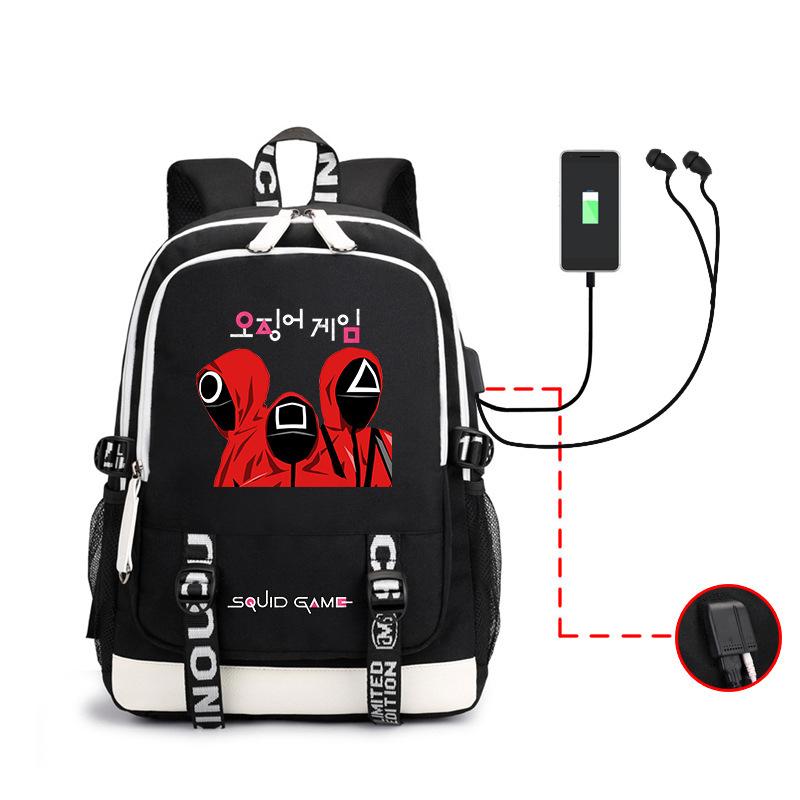 Spot Backpack, Large Capacity Student Backpack with USB, Computer Bag.