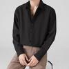Men's Korean-Style Loose Business Casual Long-Sleeve Shirt - Light Autumn/Spring