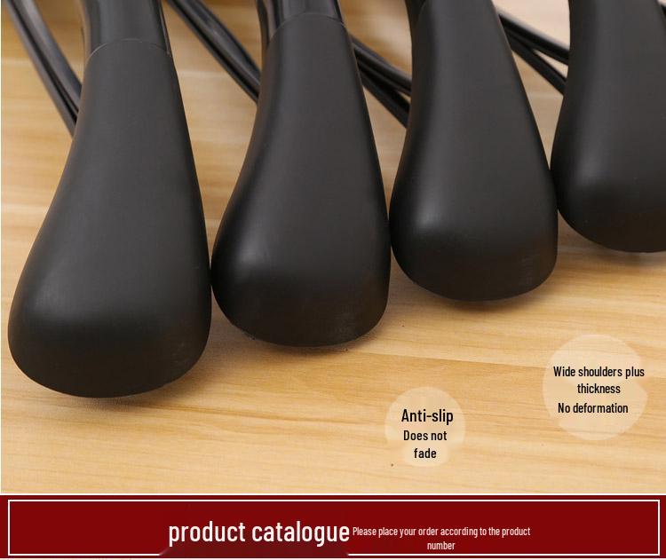 Wide Shoulder Seamless Plastic Suit Hanger Set - Ideal for Clothing Stores
