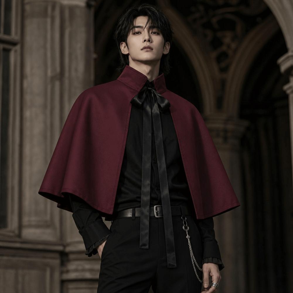 Fantasy Halloween Cloak Retro Gothic Lolita Cape Renaissance Costume Vintage Occasion