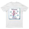 Winter Time Snowman Winter TShirt Unisex Gift Retro Funny Womens Vintage Mens Unisex T-Shirt