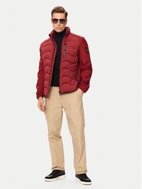 Mid-season Jacket Tom Tailor Hybrid Jacket with Stand-up Collar (1041308) Burgundy Dark Red