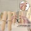 2Pcs Ergonomic Design Knot Tightener Set Quick Tightening Wooden Knot Pullers  Silicone Beads