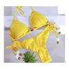 Sexy Triangle Swimsuit Women's Brazilian Swimsuit Push Up Swimsuit Metal Chain Beach Swimsuit Set