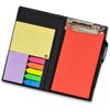 COI Notepad Memo Holder Desk Organizer with Colorful Sticky Notes Home Work Office Gift Set with Pen (Crimson Red)