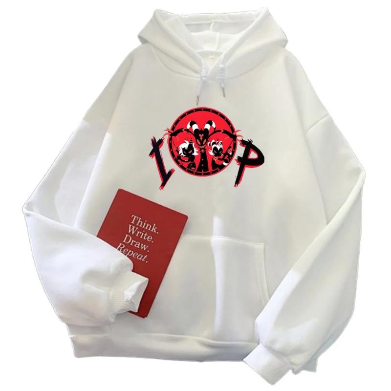 Mikiny Helluva Boss Anime Mikiny IMP Crew Muži Sudadera Komiksy pro dospělé Pulovry Zimní Mikiny Fleece Oblečení Mikiny a mikiny Pánské