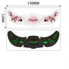 1/3/6pz Adesivi Tatuaggio Macchie di Sangue Faccia Luminosi di Halloween Impermeabili Adesivi Tatuaggio Lentiggini Adesivo Trucco per Feste di Halloween