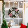 Christmas Wreath Cone with Light Backdrop Party Window Wedding Festival Holiday Winter
