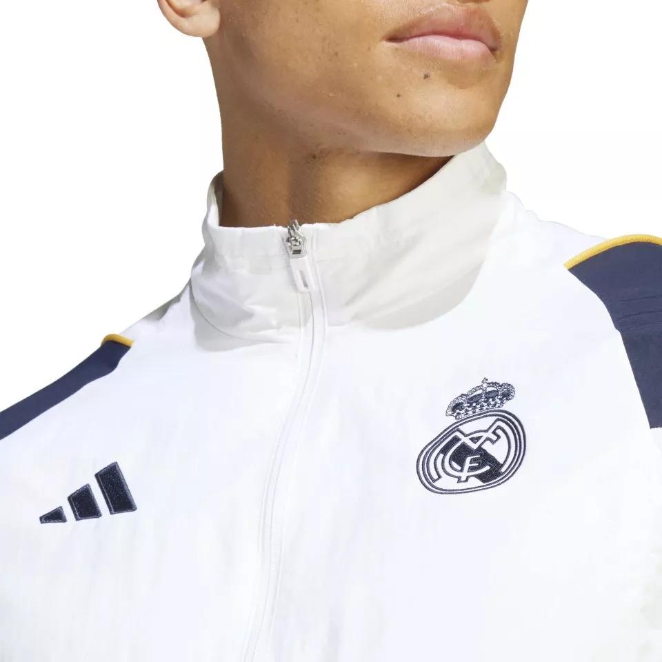 adidas Real Madryt Real Pre Zip Kołnierzyk Pasiasta Koszulka Piłkarska Męska koszulka IB0863