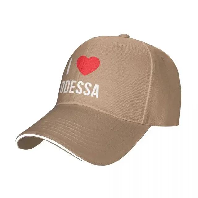 I Love Odessa Baseball Caps Hip Hop Peace Freedom Sandwich Hat Unisex Style Adjustable Headwear Outdoor